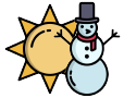 Icono de verano e invierno
